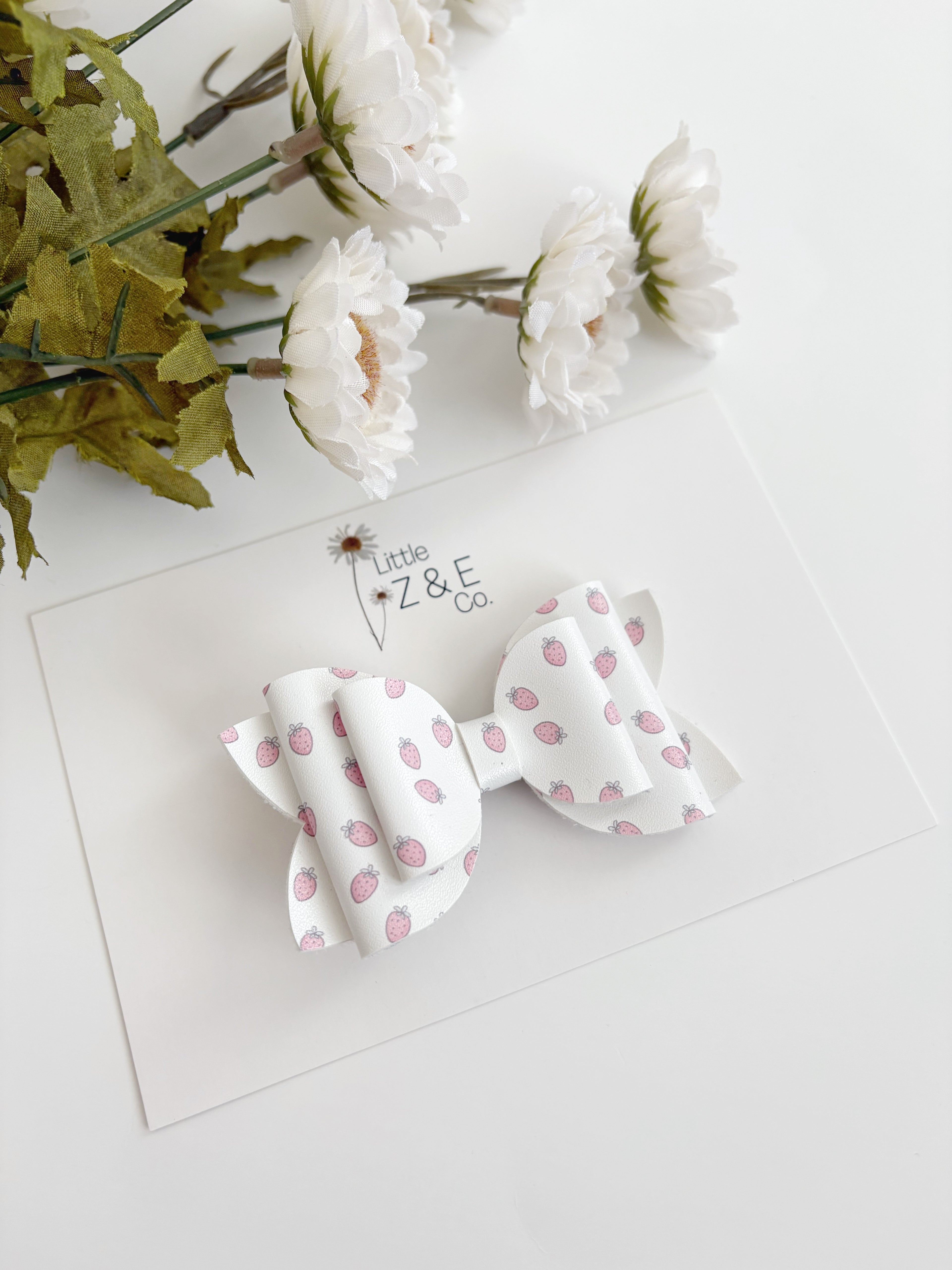 Strawberry Hair Bow