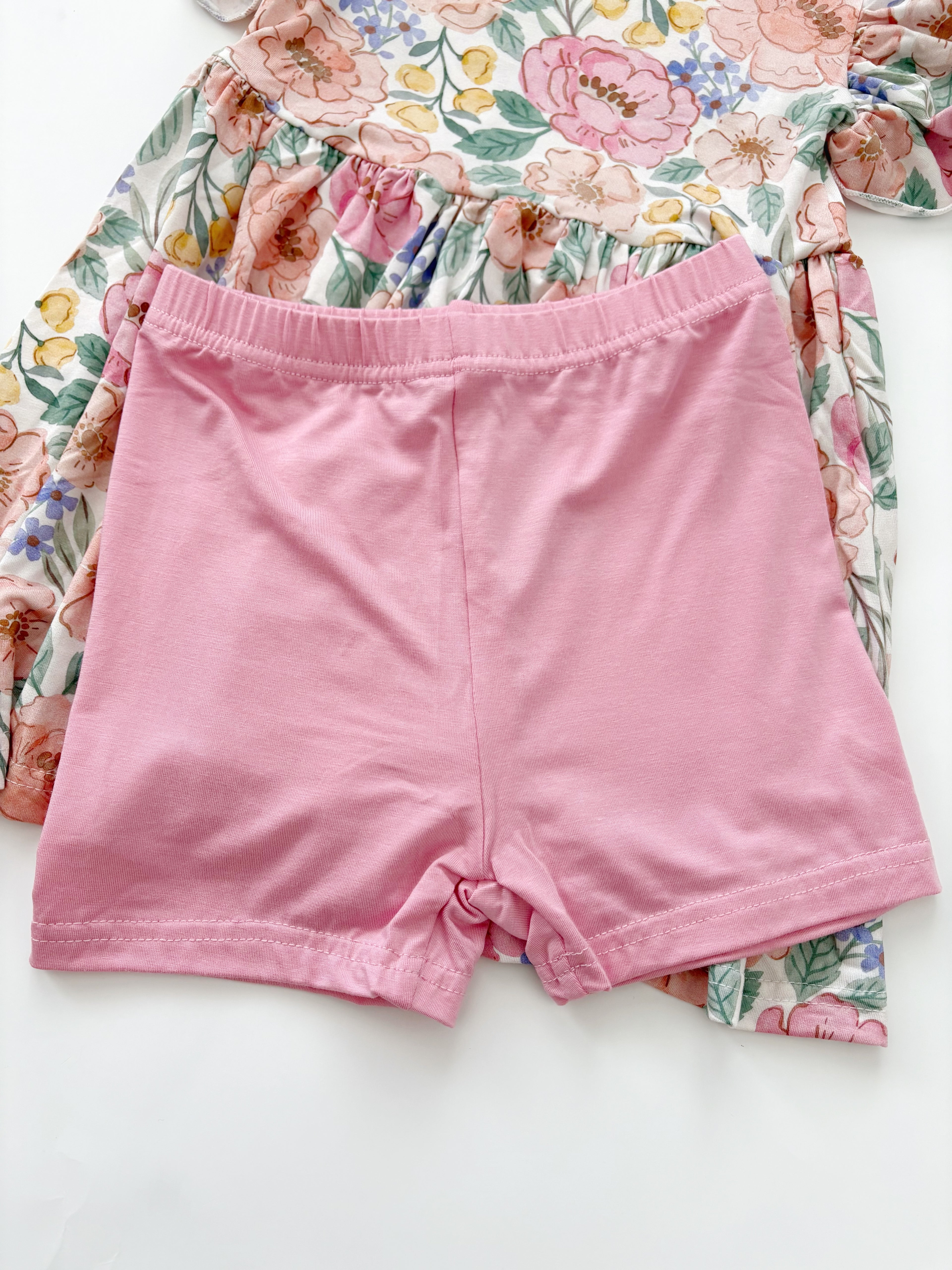 Enora Peplum Top & Biker Short Set