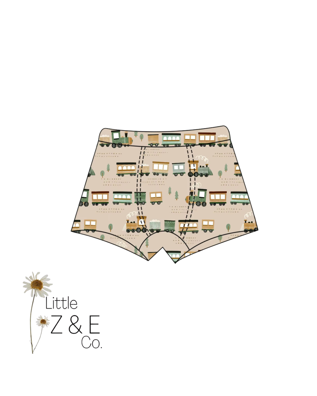 Little Locomotive Boys Boxer Underwear Two Pack
