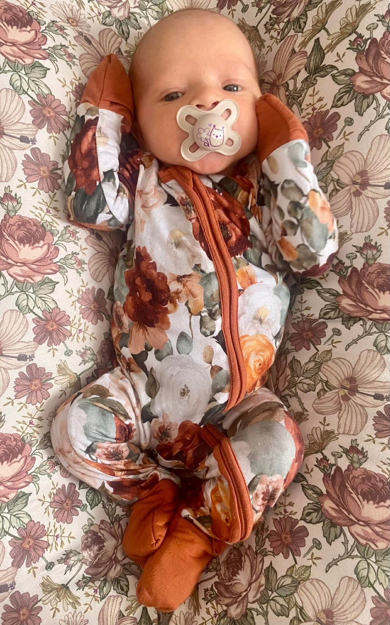 Ember In Bloom Zip Up Sleeper